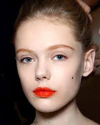 orange lip makeup look tutorial