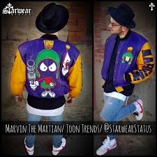 Shop with confidence on ebay! 90 S Marvin The Martian Leather Warner Bros Los Angeles Lakers Colorway Bomber Jacket Mens Small Medium Starwear Status