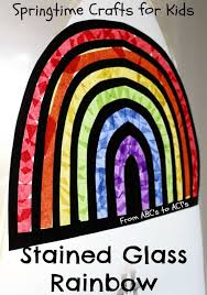Stained Glass Rainbow Craft For Kids
