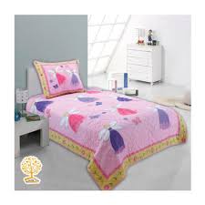 fairy princess pink quilt set at rs