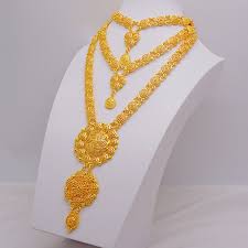 jewelry dubai african gold necklace set