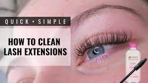 clean eyelash extensions