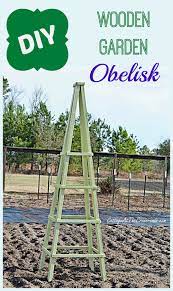 diy wooden garden obelisk