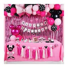 s pink mouse birthday party decoration
