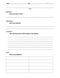 Blank Science Lab Experiment Template By Miss Dowling Has