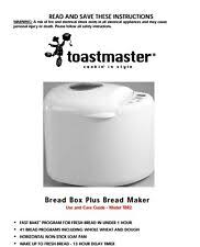 Amount of packaged bread machine bread mixes is 4 maximum amount for dough setting is 4 2 ?3 cups flour. Toastmaster Bread Sale Us For Sale Toastmaster Bread Sale