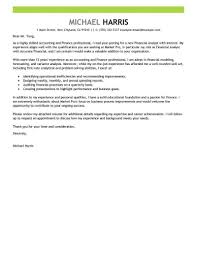 Accounting Finance Cover Letter Examples What Makes Good