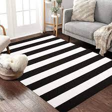 black and white striped rug 3 039 x 5