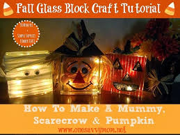Fall Glass Block Craft Tutorial