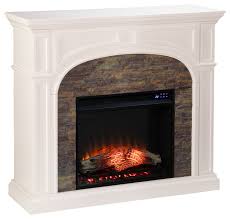 Enderly Electric Fireplace With Faux