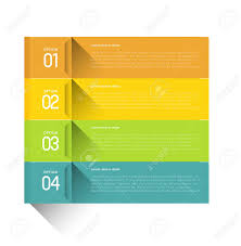 Set Of Horizontal Infographic Option Banners Royalty Free Cliparts