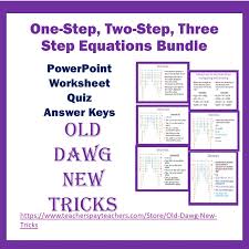 Two Step Three Step Equations Bundle