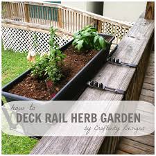How To Make A Deck Rail Herb Garden