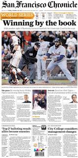 The san francisco chronicle delivers the bay area's best journalism every day. 10 26 12 San Francisco Chronicle Winning By The Book With Another Night Of Flawlessly Executed Baseball T Sports Illustrated Covers Sf Giants World Series