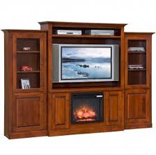 amish fireplace media stands wall