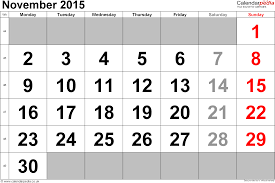 Calendar November 2015 Uk Bank Holidays Excel Pdf Word