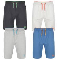 Details About New Mens Tokyo Laundry Lawes Brushback Fleece Pocket Jogger Shorts Size S Xl