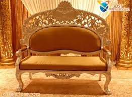 Fancy Wooden Carved Sofa For Wedding