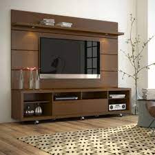 Wall Mount Wooden Tv Unit Laminate Finish