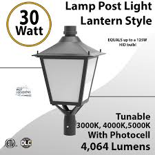 Led Post Light 30w Led Lantern Style