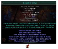 general s cry poe 3 23 build