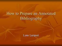 Using an Annotated Bibliography Amazon com