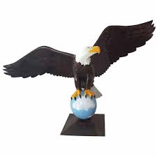 10 Ft Large Flying Eagle On Ball