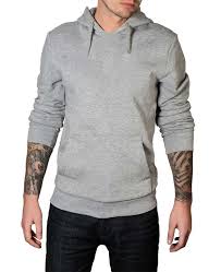 Heather Grey Hoodie For Men Light Grey Sweatshirt