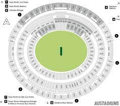 cricket seating map optus stadium