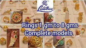 lalitha jewellers rings complete models