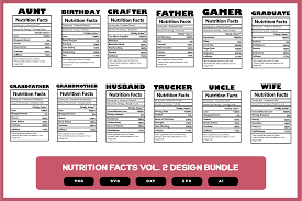 nutrition facts design bundle volume 2