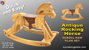 wood toy plans heirloom rocking horse