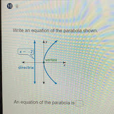 Write An Equation Of The Parabola Shown