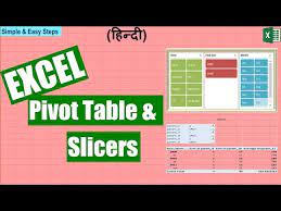 multiple pivot tables and slicers in