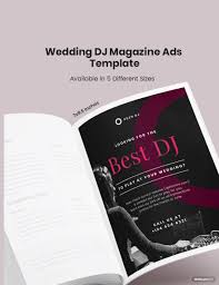 free wedding magazine ad template