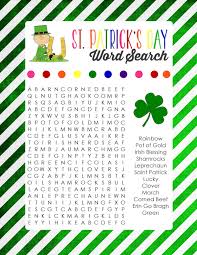 Comes in both color and bw!please follow my page for updates on new products! St Patrick S Day Word Search Real Housemoms
