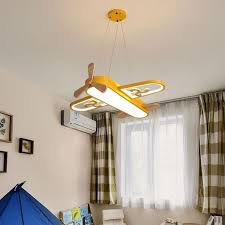 Childrens Plane Shaped Hanging Lamp
