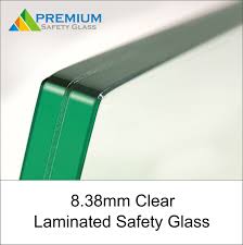 8 38mm Clear Laminated Safety Glass