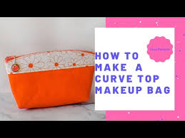 how to make a curve top makeup bag