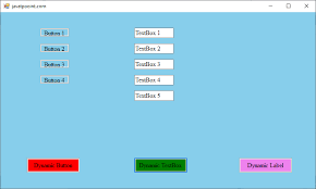 dynamic controls in vb net javatpoint