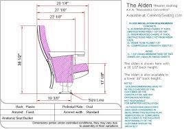 alden theater seating specification