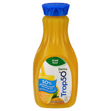 tropicana trop50 some pulp orange juice