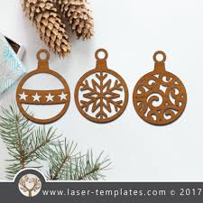 Laser Cut Template Christmas Tree Decorations Laser Ready Templates