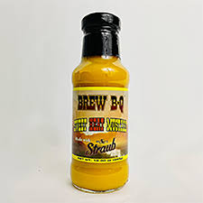 brew b q 12 oz mustard bbq sauce at