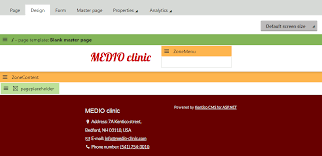 creating the master page kentico 11