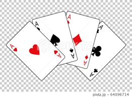Check spelling or type a new query. Playing Cards 4 Aces Arranged In A Fan Shape Stock Illustration 64096714 Pixta