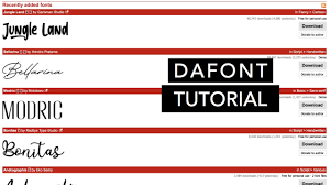 This free fonts collection also offers useful content and a huge collection of truetype face and opentype font. Dafont Tutorial How To Download Free Fonts Youtube