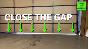 fix garage door gaps on sides simple