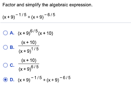 Algebraic Expression Chegg