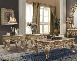 Traditional Coffee Table Set 3 Pcs In